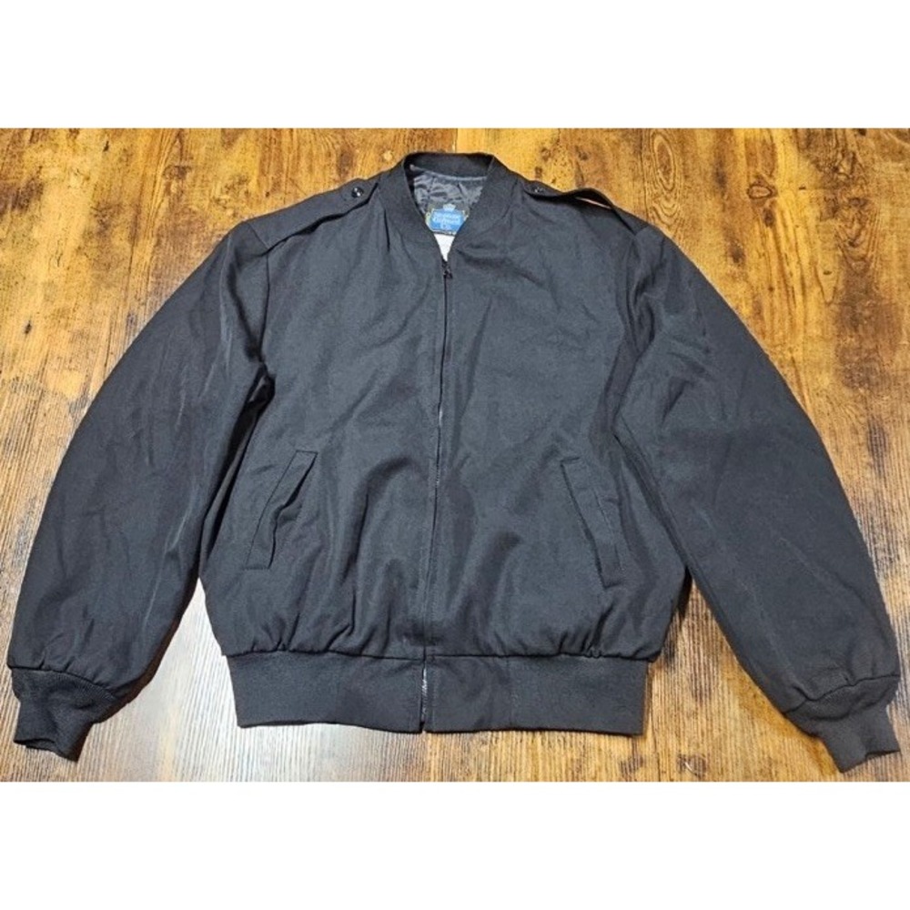 Neptune Garment Co Bomber Jacket Men's 44 Removable Liner Black Vest